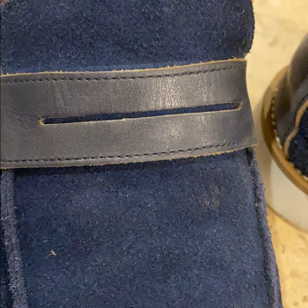 Zanzara Navy Blue Suade Men’s Loafer - Picture 6 of 11